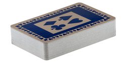 Single pack of navy pattern playing cards
